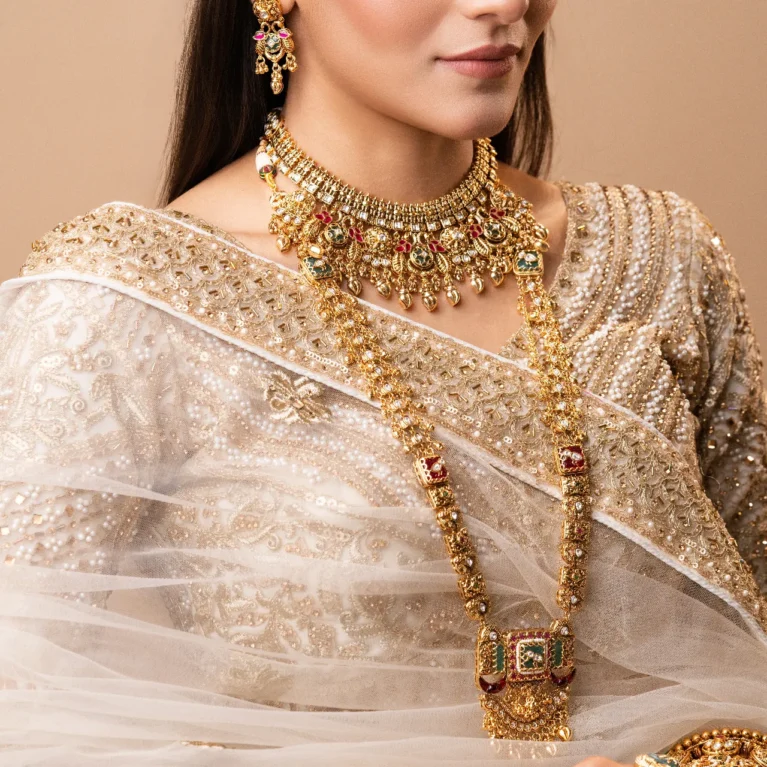 Heritage Temple Long Necklace Set